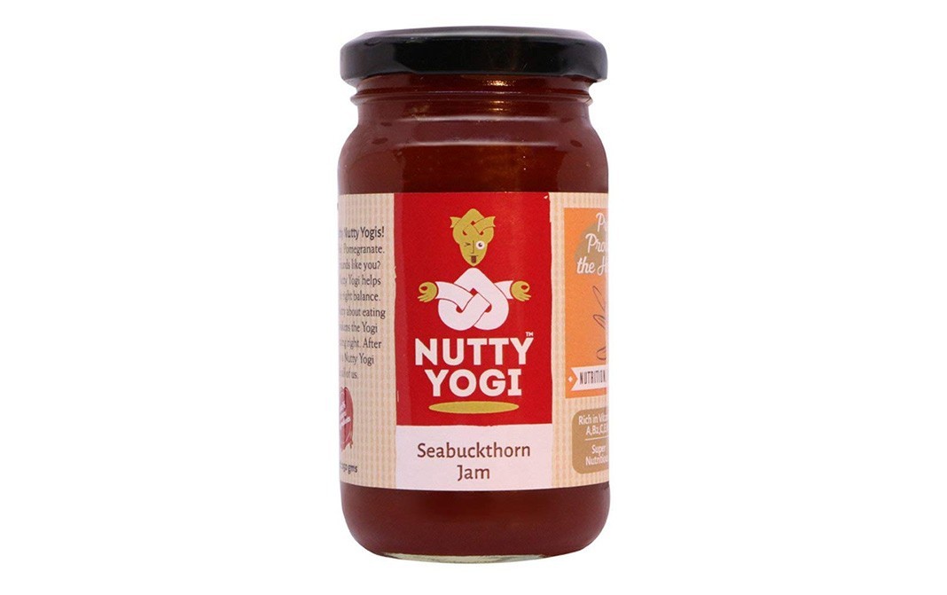 Nutty Yogi Seabuckthorn Jam    Glass Jar  250 grams